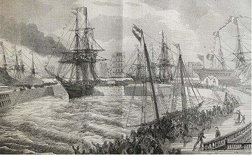 Inauguration de la ligne transatlantique du Mexique