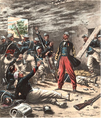 Le serment du capitaine Danjou et ses hommes